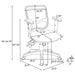 Swivel Office Chair Armrests Ergonomic Design, Adjustable Height And Tilt - Black Furniture Max