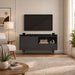 TV Stand For TVs Up To 45" With Open Storage Shelf, Cable Management, 1 Door And 1 Drawer Home Essentials