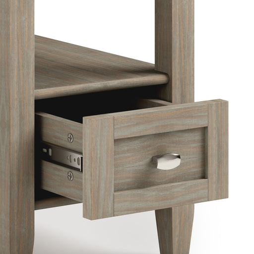 Warm Shaker - Narrow Side Table - Light Brown Simpli-Home