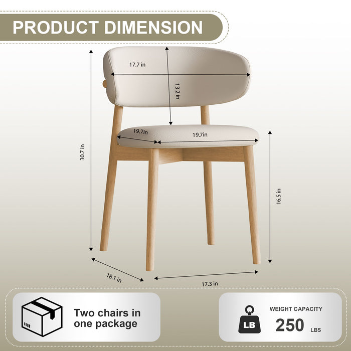 Mid-Century Modern Dining Chair (Set of 2) Home Essentials
