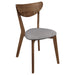 Mid-Century Modern Upholstered Dining Chair (Set of 2) Furniture Max