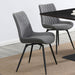 Tufted Swivel Dining Chairs (Set of 2) - Gray Furniture Max