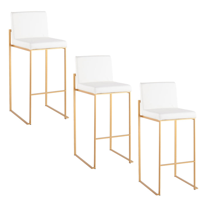 Fuji - Contemporary Design High Back Barstool Lumi Source