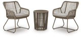 Majors Beach - Outdoor Table And 2 Chairs (Set of 3) - Beige Signature Design by Ashley®
