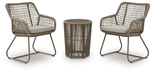 Majors Beach - Outdoor Table And 2 Chairs (Set of 3) - Beige Signature Design by Ashley®
