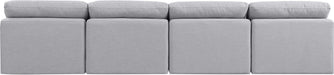 Indulge - Linen 4 Seat Modular Armless Sofa Meridian Furniture