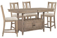 Paxton Place - Extendable Counter Height Dining Table Set Magnussen Furniture