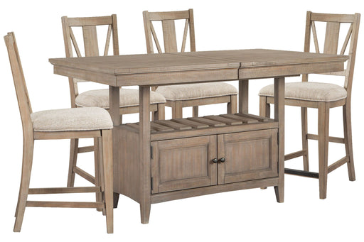 Paxton Place - Extendable Counter Height Dining Table Set Magnussen Furniture