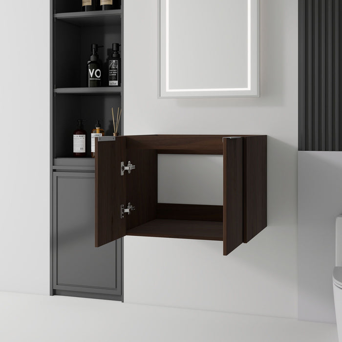 Floating Bathroom Vanity Cabinet With Soft Close Double Doors, Spacious Interior Storage, Wall Mounted, Cabinet Only Home Essentials