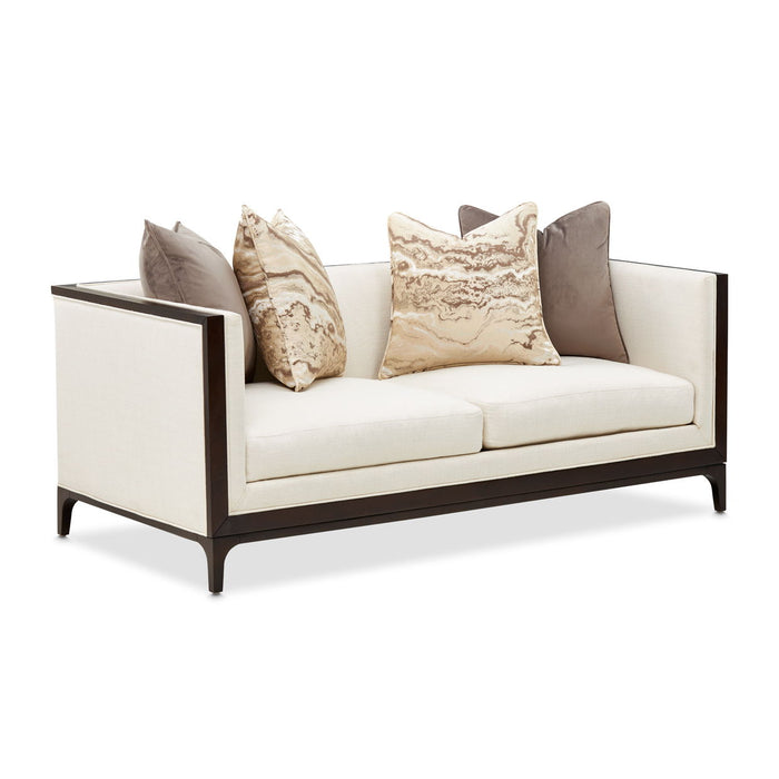 Belmont Place - Loveseat - Cream / Espresso