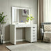 Makeup Vanity Desk With LED Lighted Mirror, 9 Drawers For Bedroom - Gloss White Home Essentials