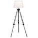 Hannah - Floor Lamp With Tripod Base - Gray Furniture Max