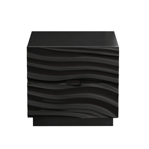 Nightstands, Bedside Table With 2 Drawers (Set of 2) - Black Home Essentials