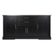 Barn Door Storage Cabinet With 2 Drawers & Door Rack, Adjustable Shelves Home Essentials