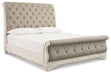 Realyn - Upholstered Sleigh Bed Signature Design by Ashley®