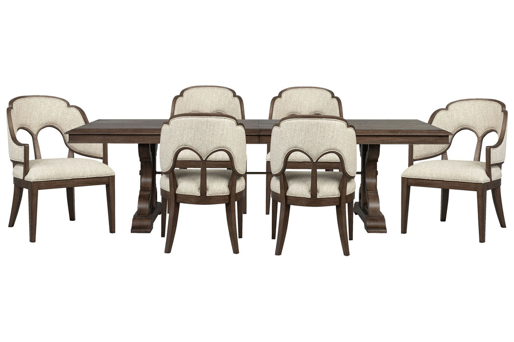 Jubilee - Extendable Trestle Dining Table Set Magnussen Furniture