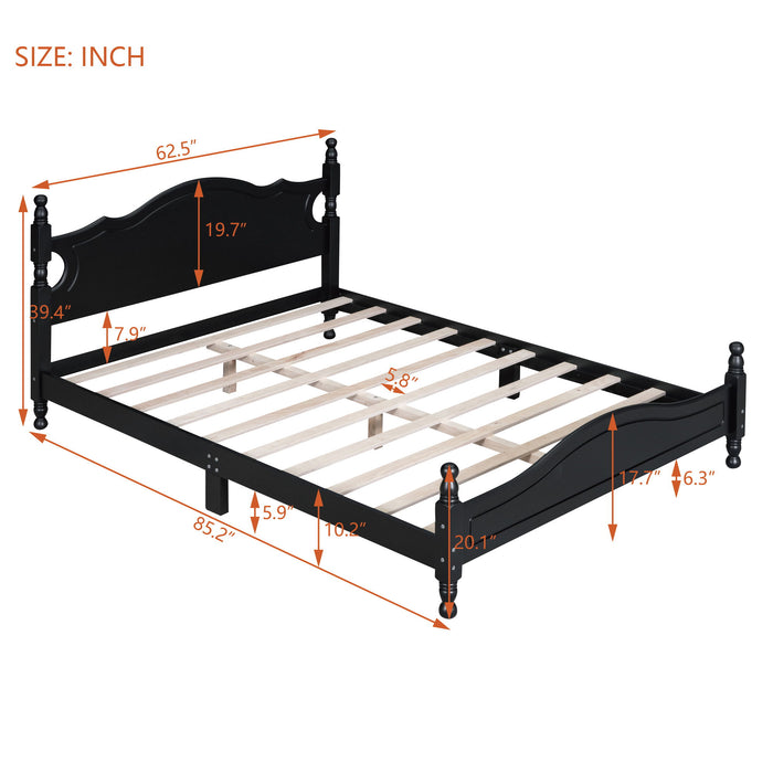 Platform Bed Frame With Slat Support Hearth and Haven
