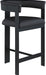 Romeo - Faux Leather Counter Stool With Black Base (Set of 2) Meridian Furniture