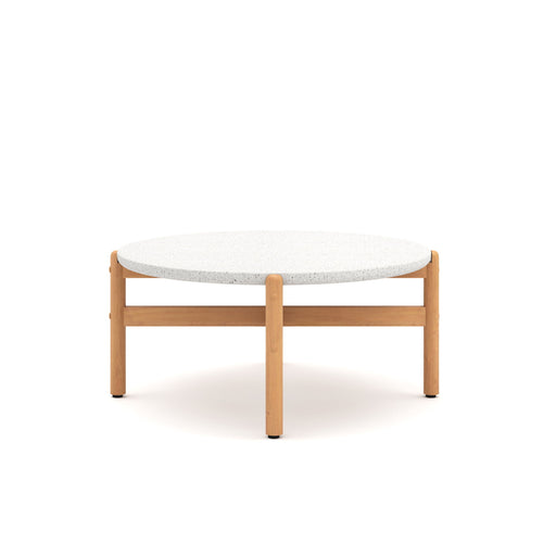 Solstice - Outdoor Coffee Table With Terrazo Top - White New Classic