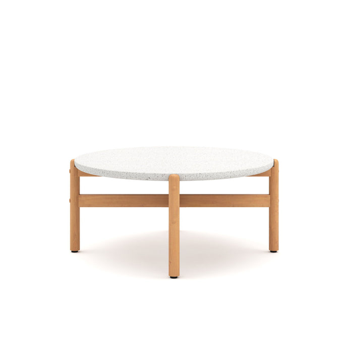 Solstice - Outdoor Coffee Table With Terrazo Top - White New Classic