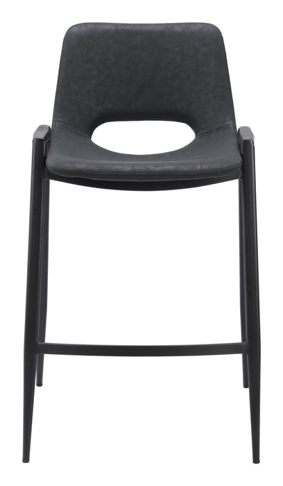 Desi - Counter Chair With Black Legs (Set of 2) Zuo Modern