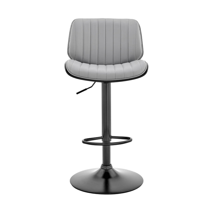 Swivel Adjustable Height Bar Chair - Gray