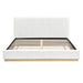Queen Upholstered Bed - Natural / White Noble House
