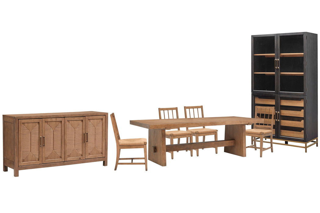 Lindon - Trestle Dining Table Set Magnussen Furniture