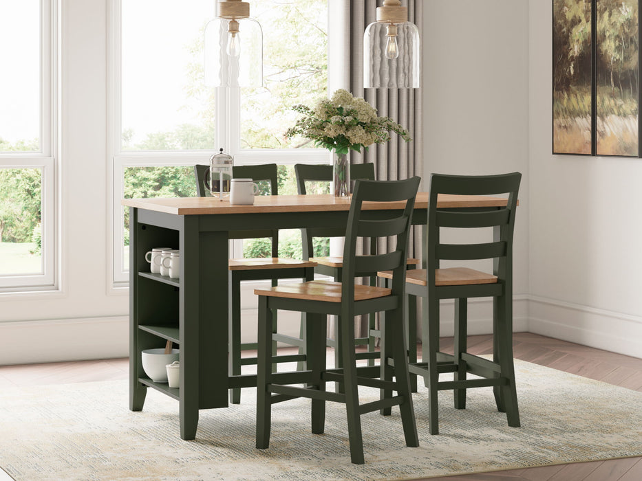 Gesthaven - Rectangular Dining Room Counter Set Signature Design by Ashley®