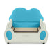 Cute Cloud Shape Bed With Guardrails Cartoon Design, Storage Pocket Home Essentials