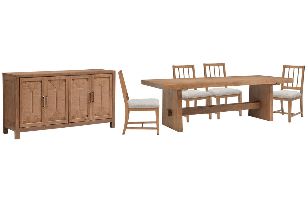 Lindon - Trestle Dining Table Set Magnussen Furniture