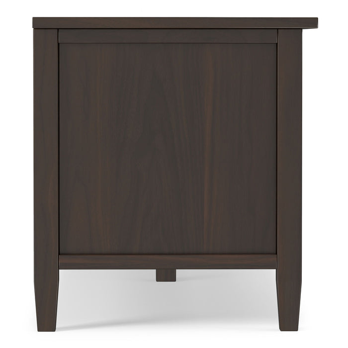 Warm Shaker - Low TV Media Stand - Brown Simpli-Home