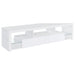 Lance - 2 Drawer TV Stand With Shelves - Gloss White Furniture Max