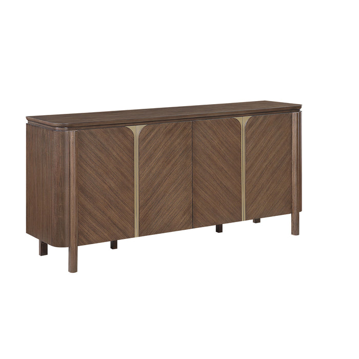 Ouida - Server - Brown / Gold Acme