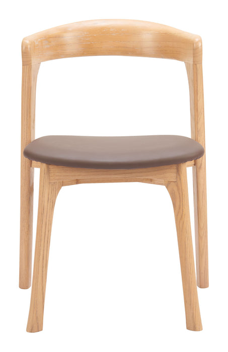 Pioro - Dining Chair (Set of 2) - Brown / Natural Zuo Modern
