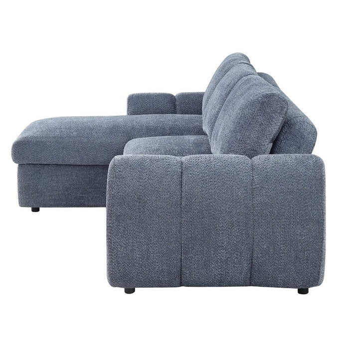 Nuriel - Reversible Sectional Sofa With Sleeper & Storage ACME