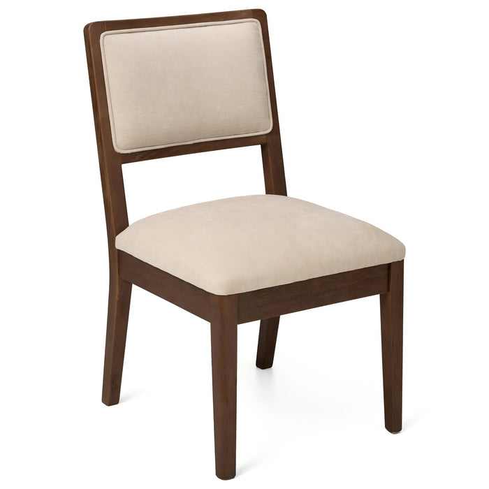Compact Ergonomic Upholstered Side Chairs (Set of 2) Home Essentials