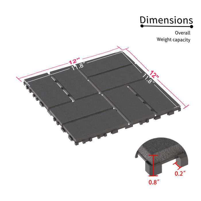 Interlocking Deck Tiles, 44 Pack Daily Nest