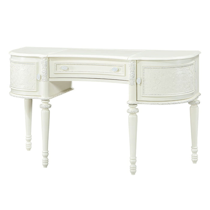 Dorothy - Vanity Desk & Mirror - Ivory ACME
