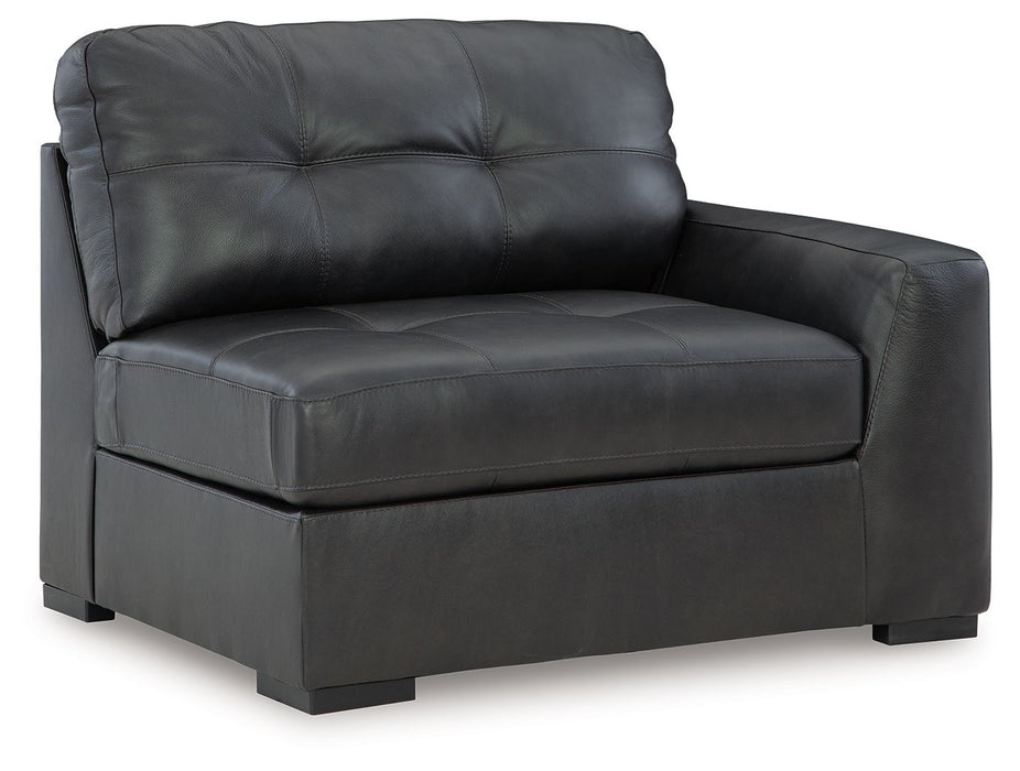 Brindley Pier - Raf Corner Chair - Fog Signature Design by Ashley®