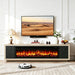 Fireplace TV Stand - Beige / Black Home Essentials