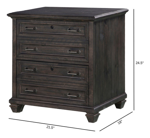 Sutton Place - Lateral File - Weathered Charcoal Magnussen Furniture
