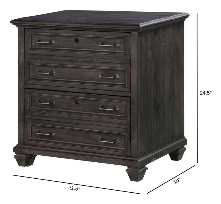 Sutton Place - Lateral File - Weathered Charcoal Magnussen Furniture
