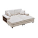 Convertible Sectional Sofa, Sleeper Oversized Living Room Lounge Home Essentials