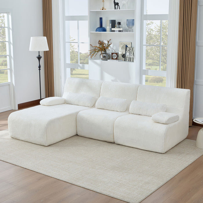 Oversized Sectional Sofa, Living Room Seating With Modular Design Hearth and Haven