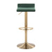 Ale - Contemporary Adjustable Height Barstool With Swivel With Oval Footrest (Set of 2) Lumi Source