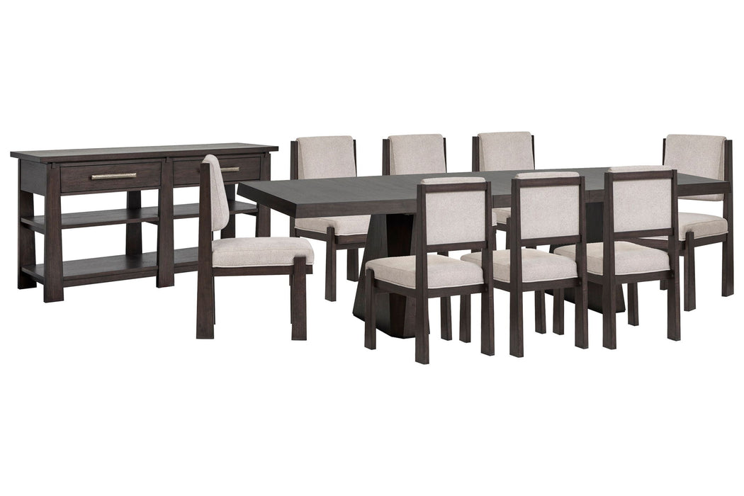 Tauren - 10 Piece Extendable Double Pedestal Dining Table Set Magnussen Furniture