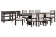 Tauren - 10 Piece Extendable Double Pedestal Dining Table Set Magnussen Furniture
