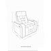 Austin - Recliner With Storage Arms - Gray Global Furniture USA
