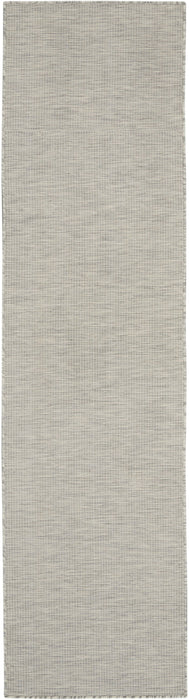 8' Power Loom Runner Rug - Gray